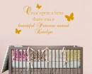 Beautiful Princess with Her Name Wall Quotes Decal